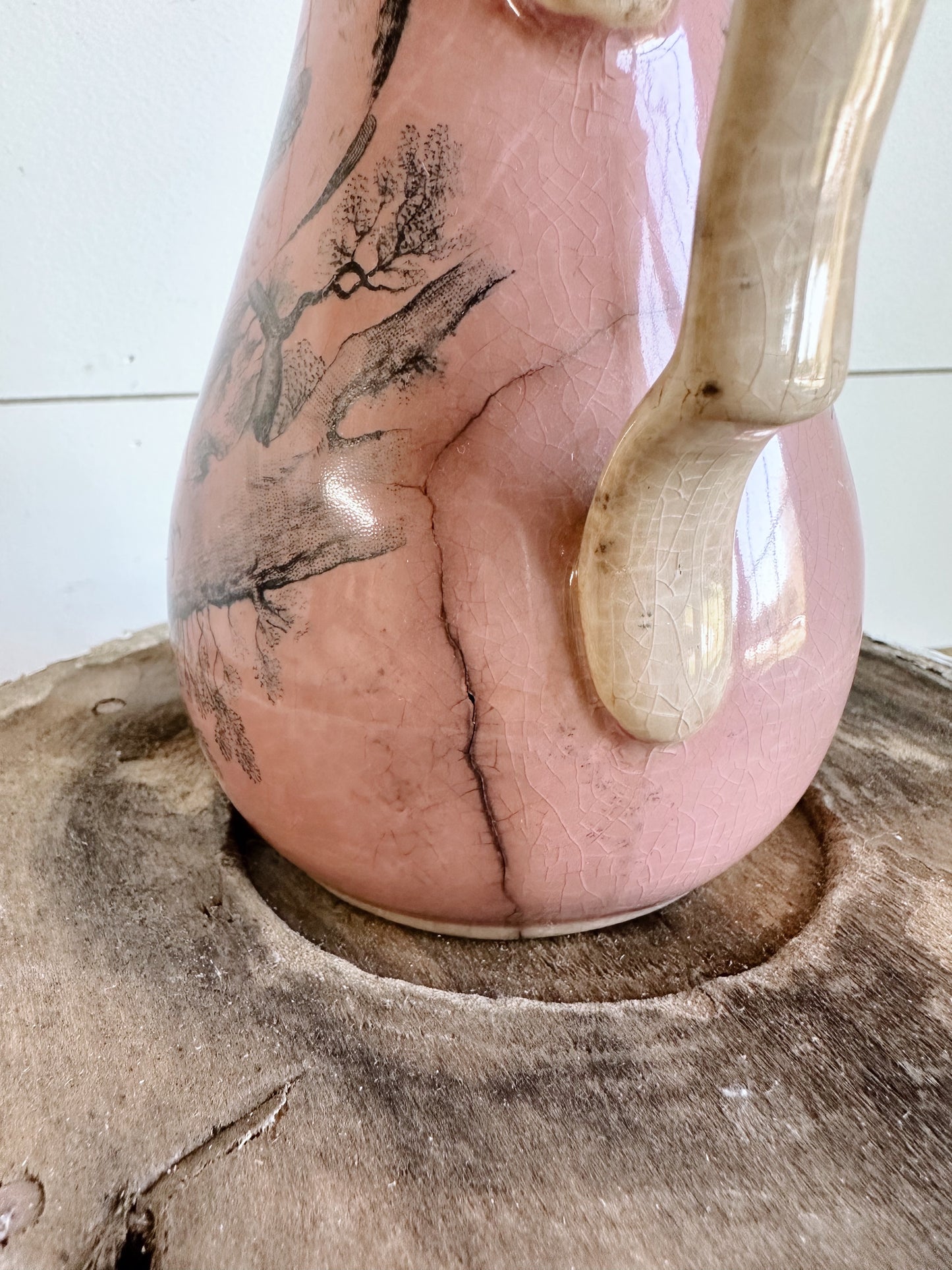 Beautiful Antique Pink S.P. Co. Ironstone Syrup Pitcher