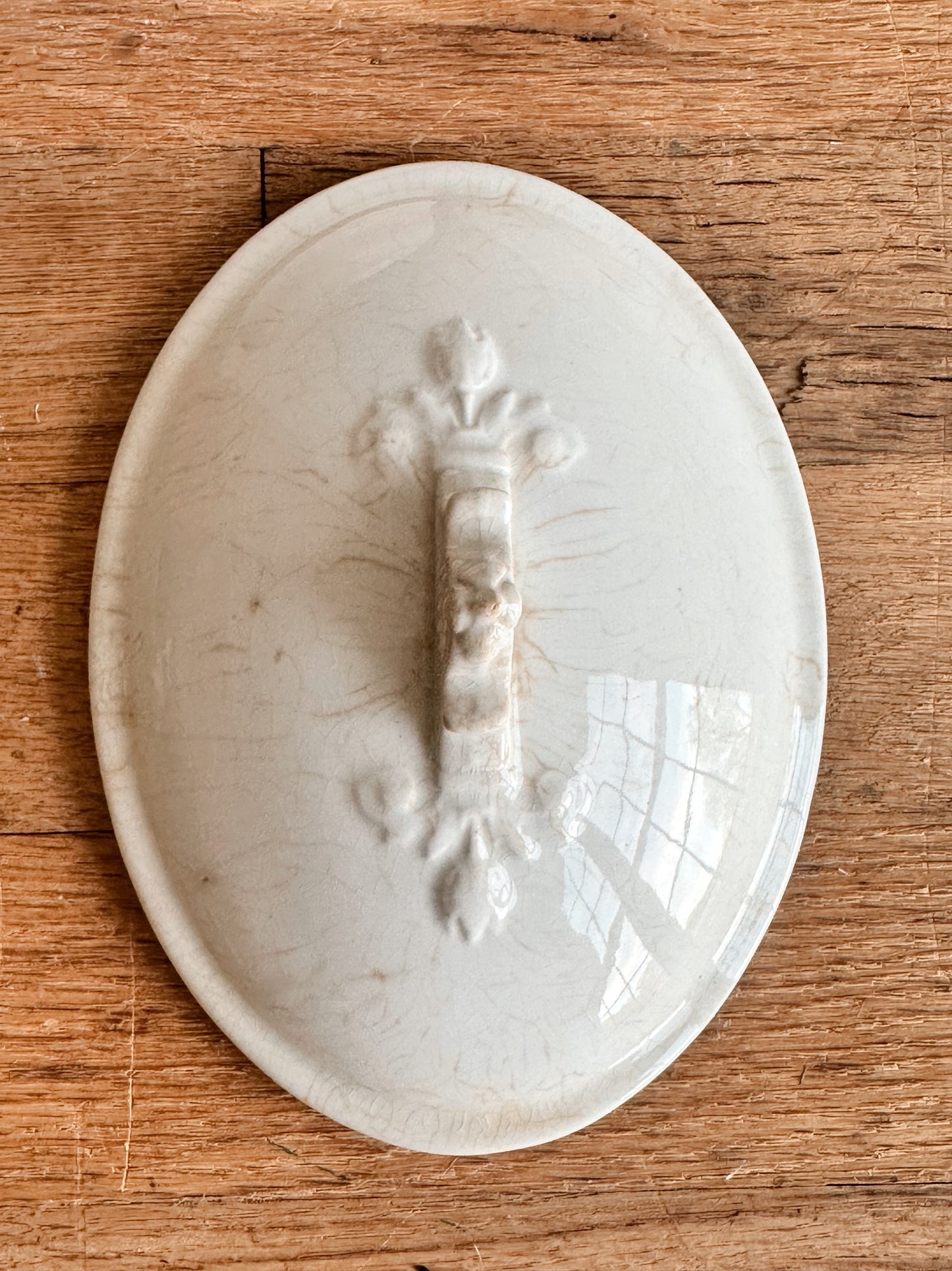 Antique Wedgwood & Co Ironstone Covered Soap Dish