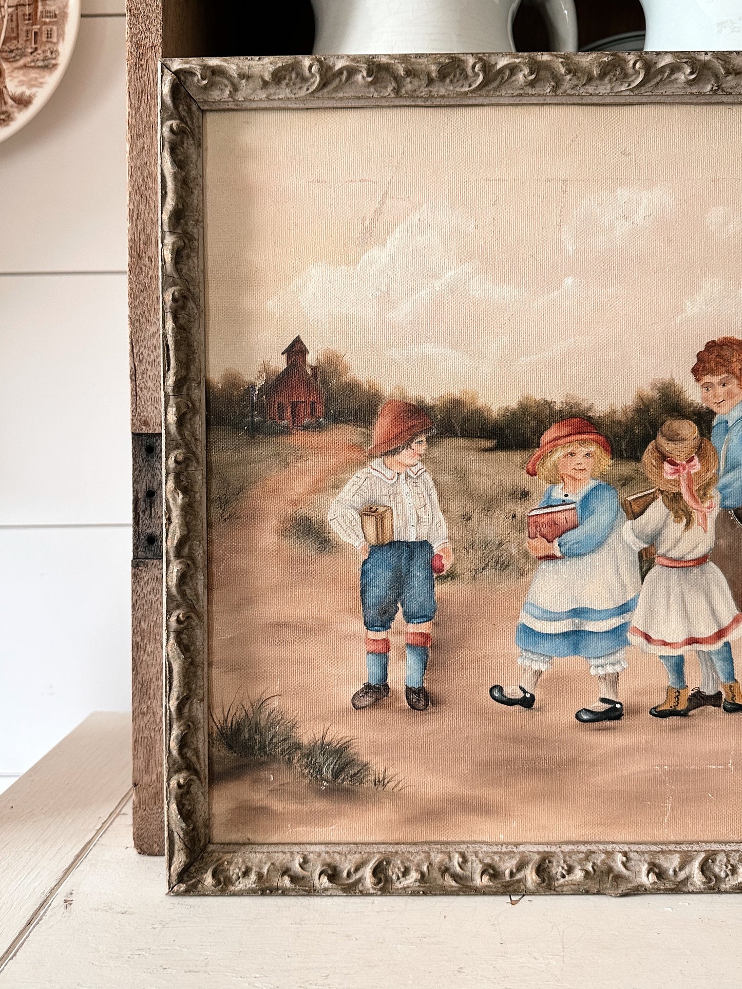 Vintage Signed Painting on Canvas