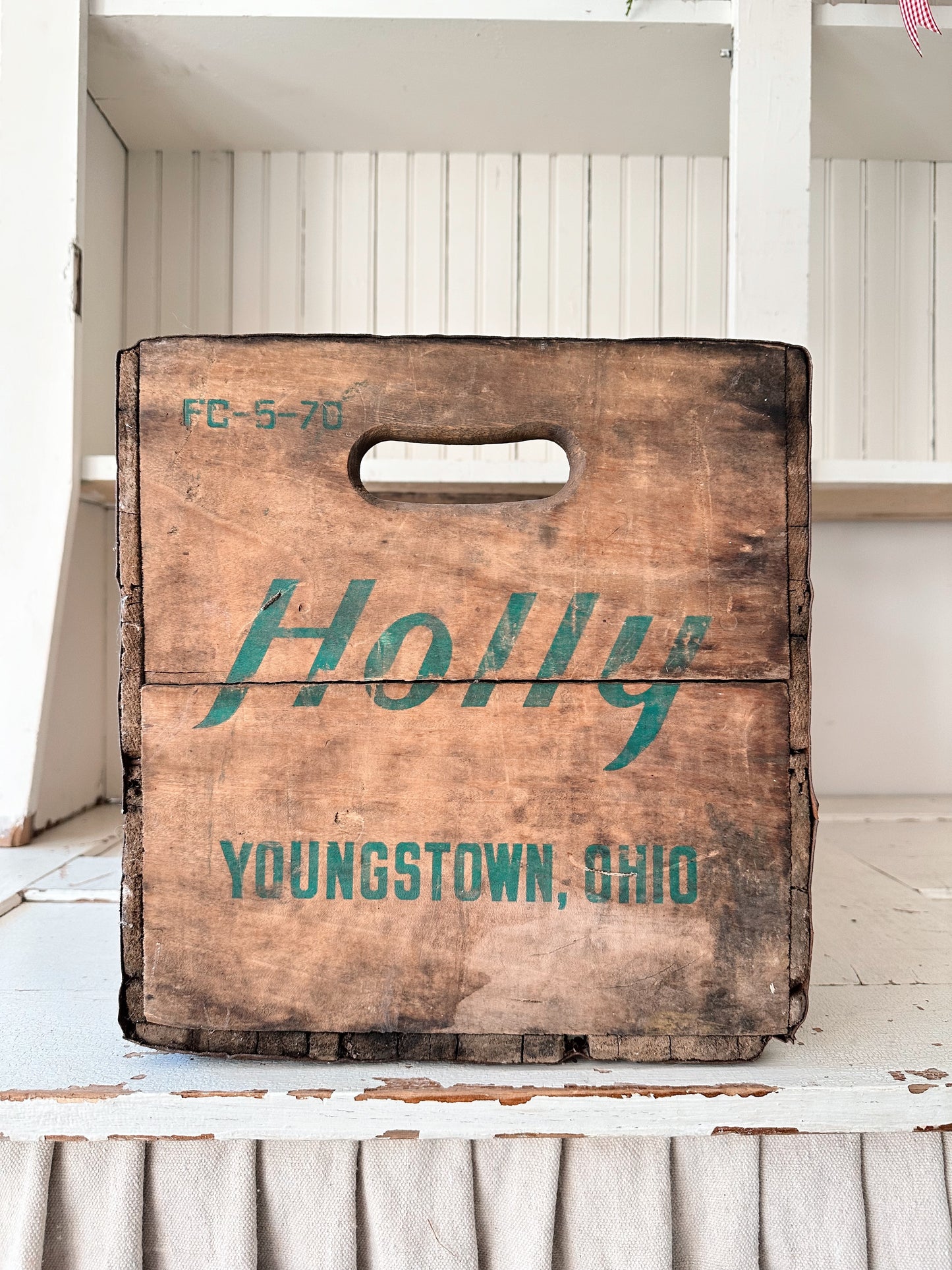 Vintage Holly Crate