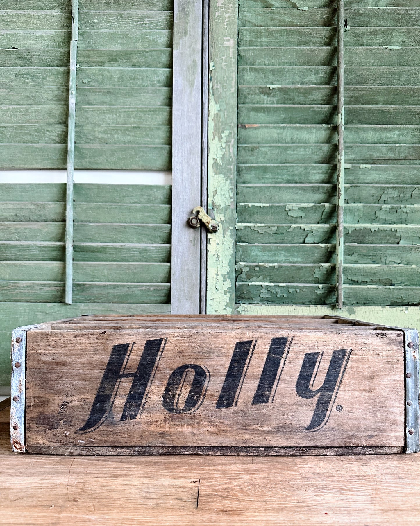 Vintage Holly Crate