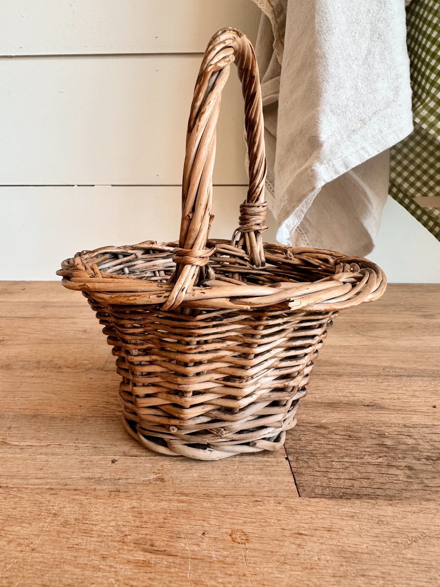 Pair of Vintage Woven Baskets