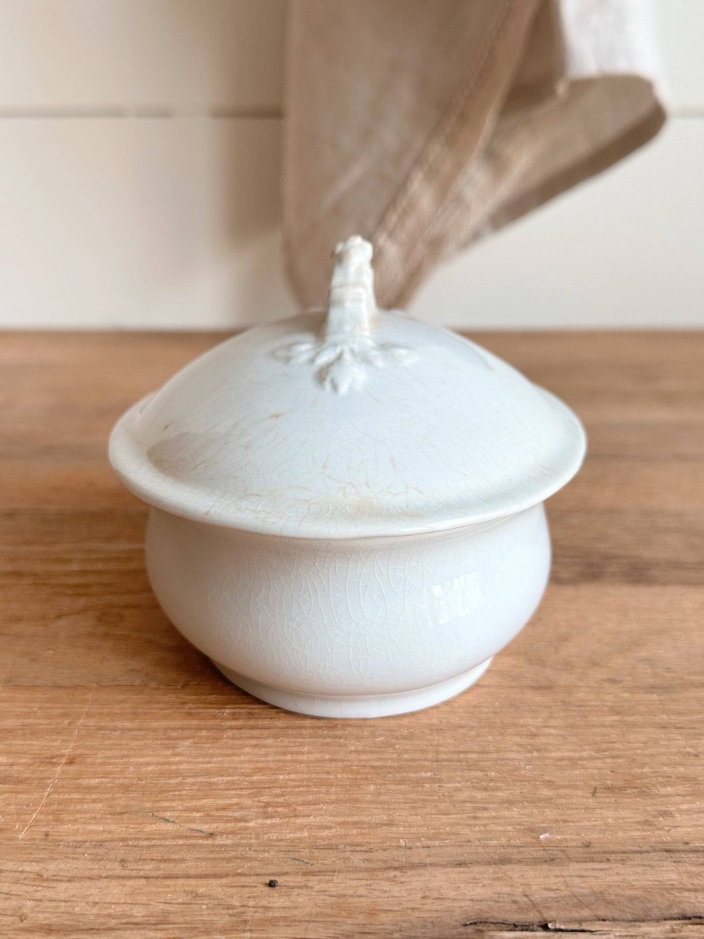 Antique Wedgwood & Co Ironstone Covered Soap Dish