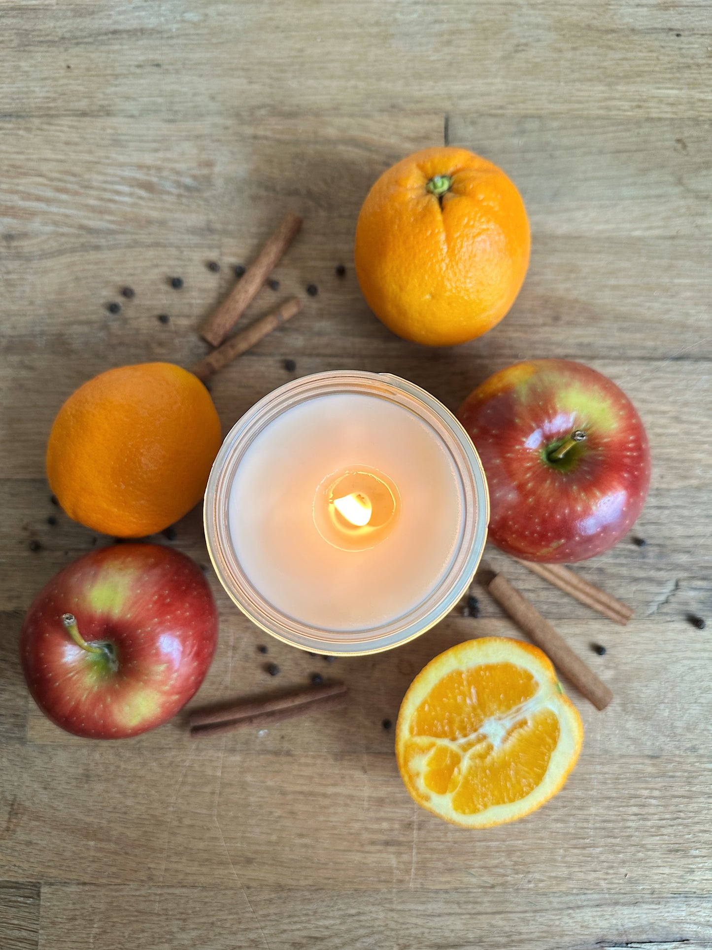 Hand Poured Orange & Peppercorn Candle