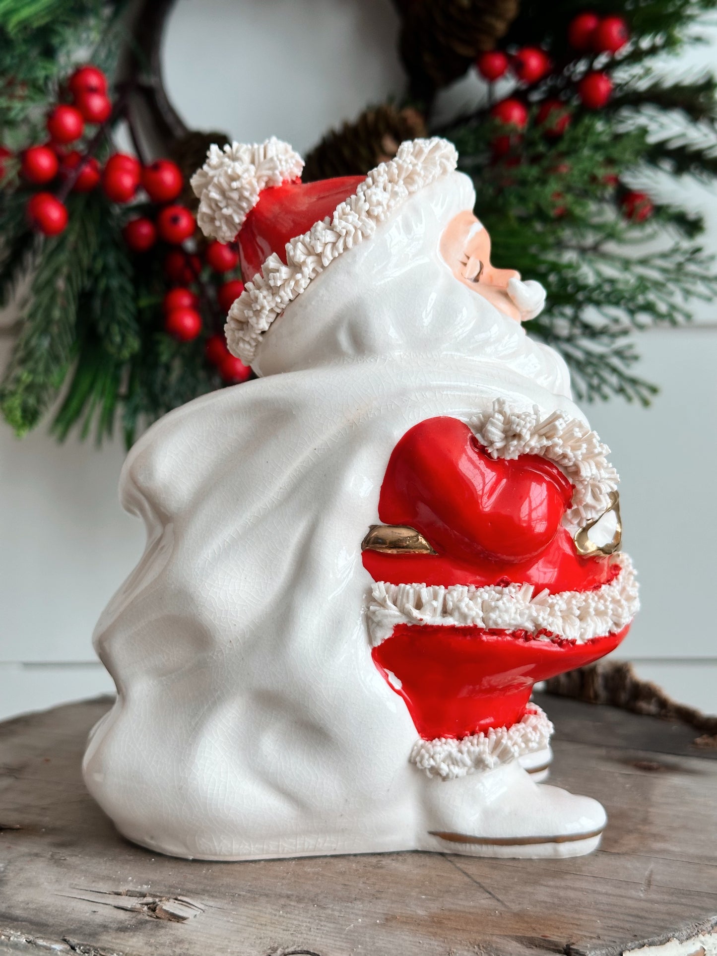 Vintage Spaghetti Santa Bank