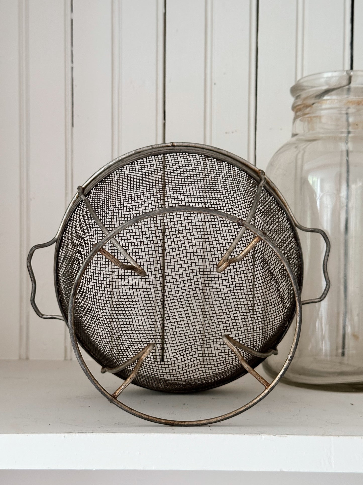 Vintage Metal & Mesh Strainer