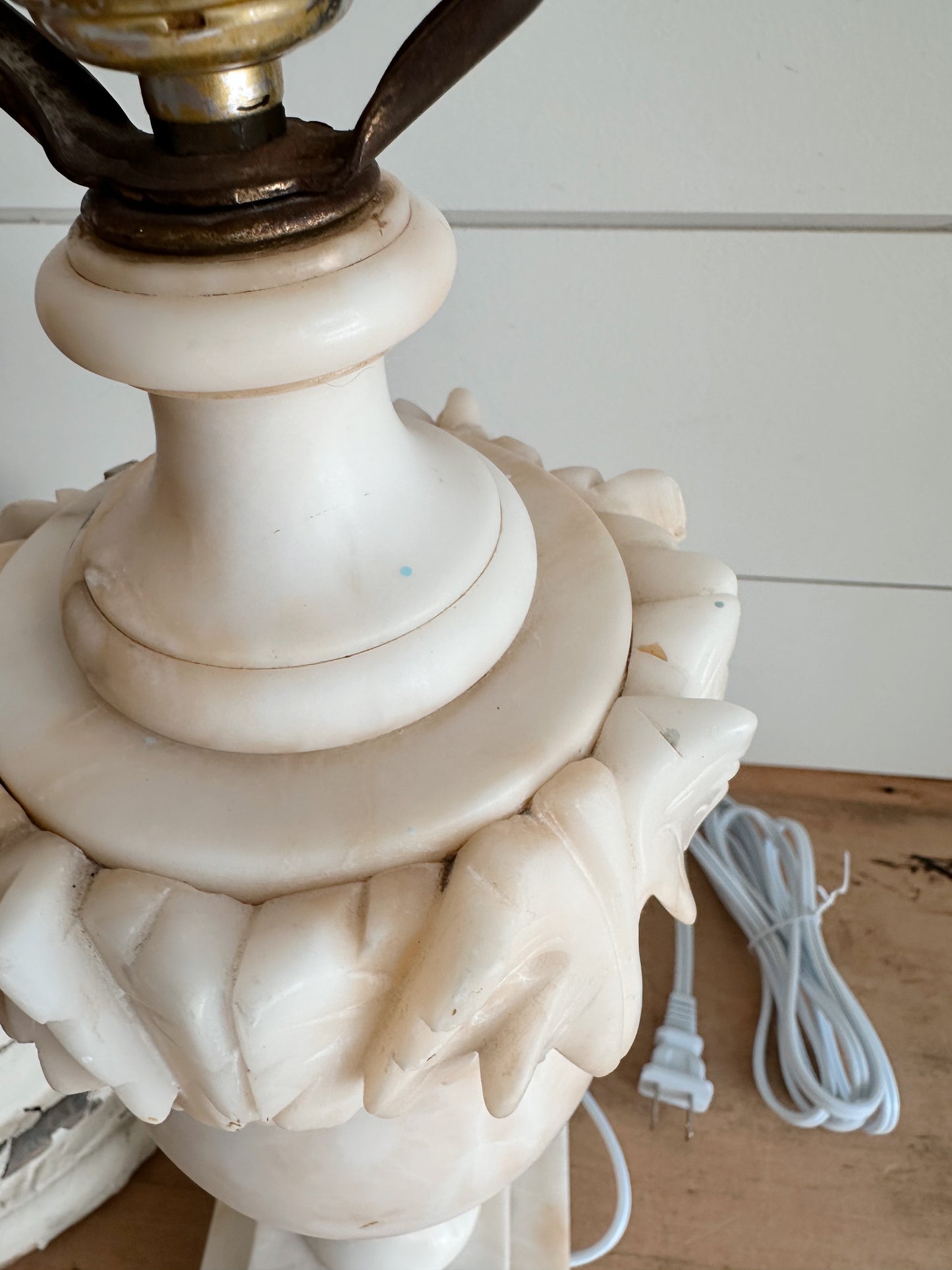 Vintage Alabaster Lamp