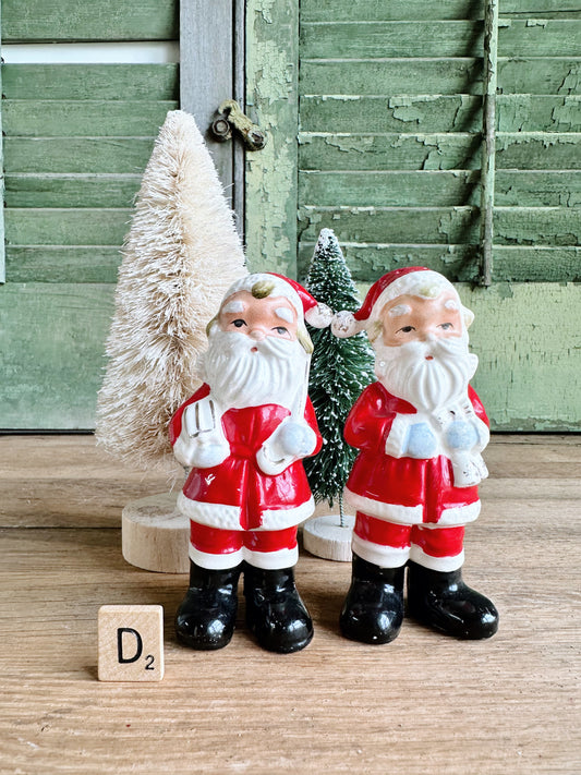 Vintage Santa Salt and Pepper Shakers