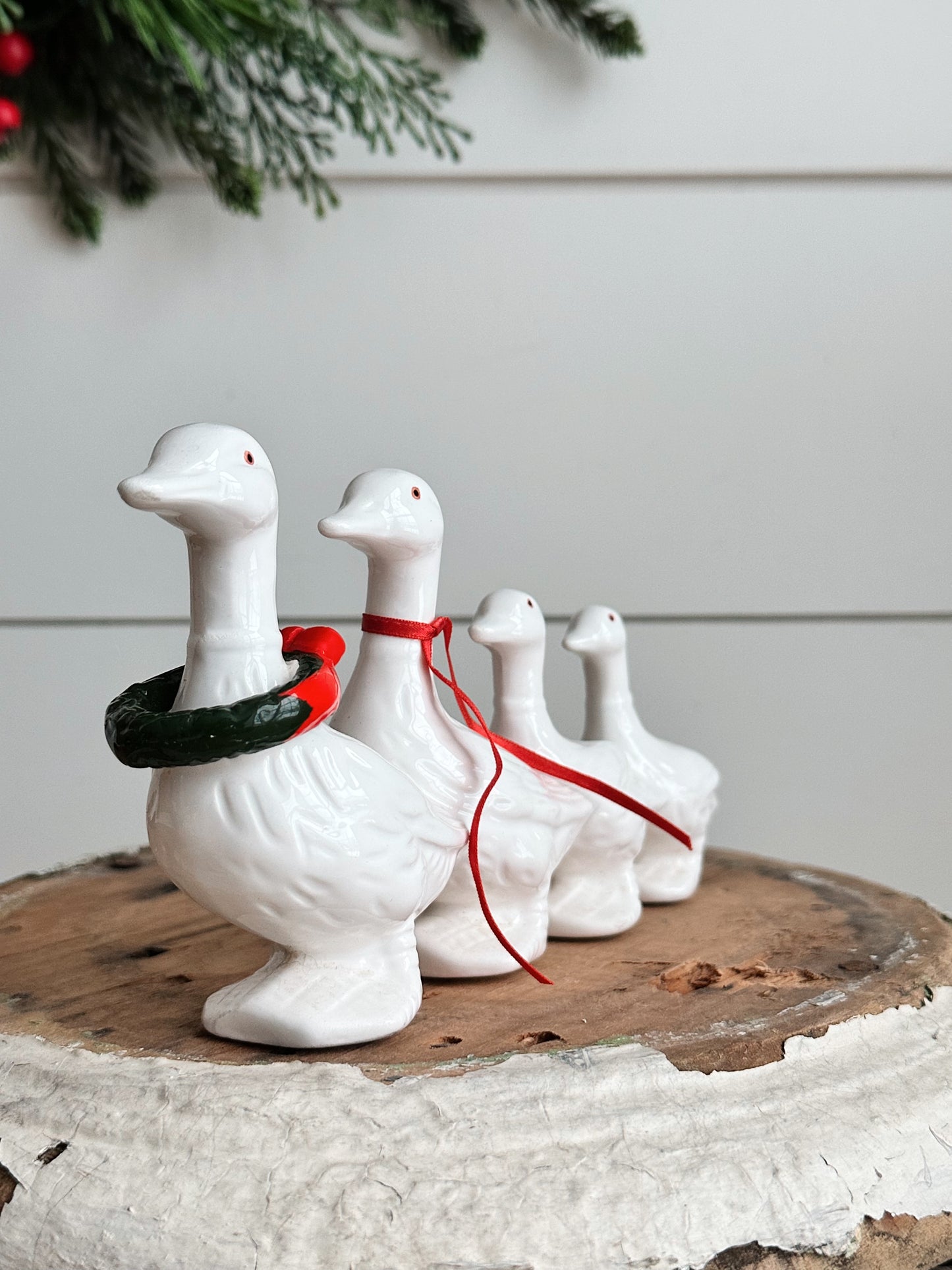Vintage Department 56 Christmas Geese