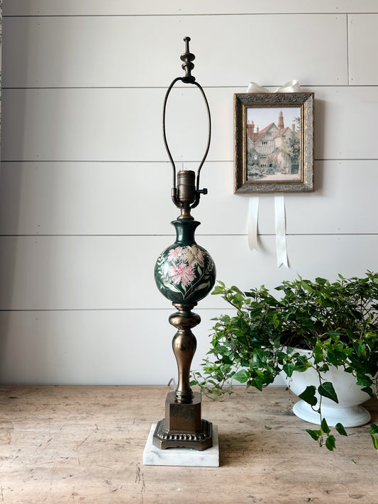 Vintage Hand Painted Lamp
