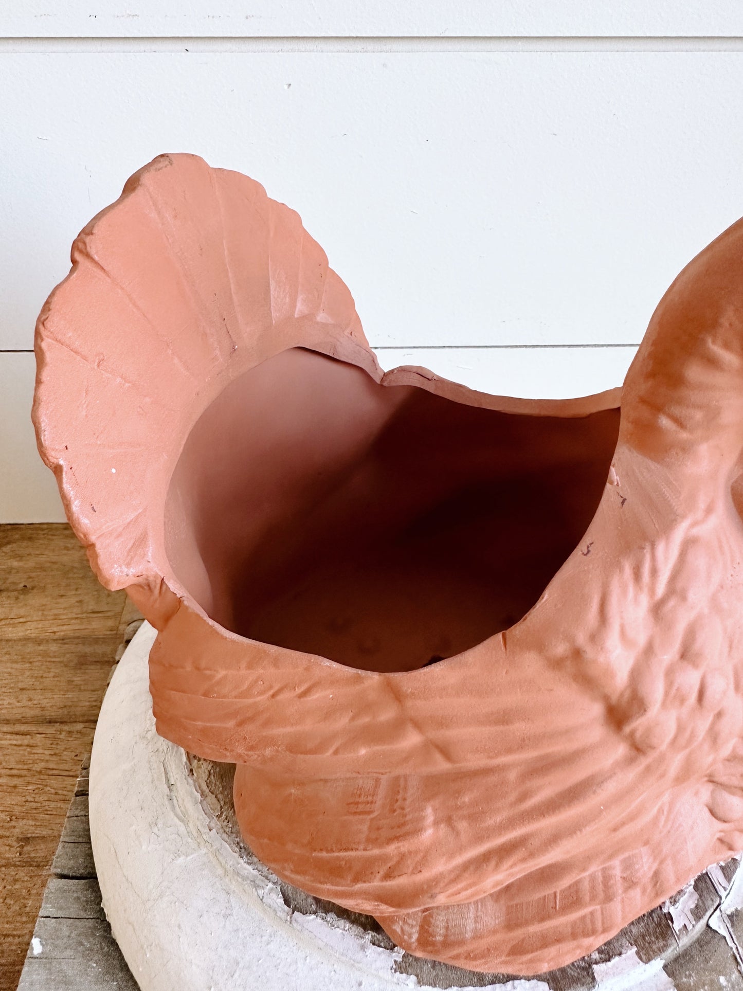 Vintage Terra Cotta Turkey Planter