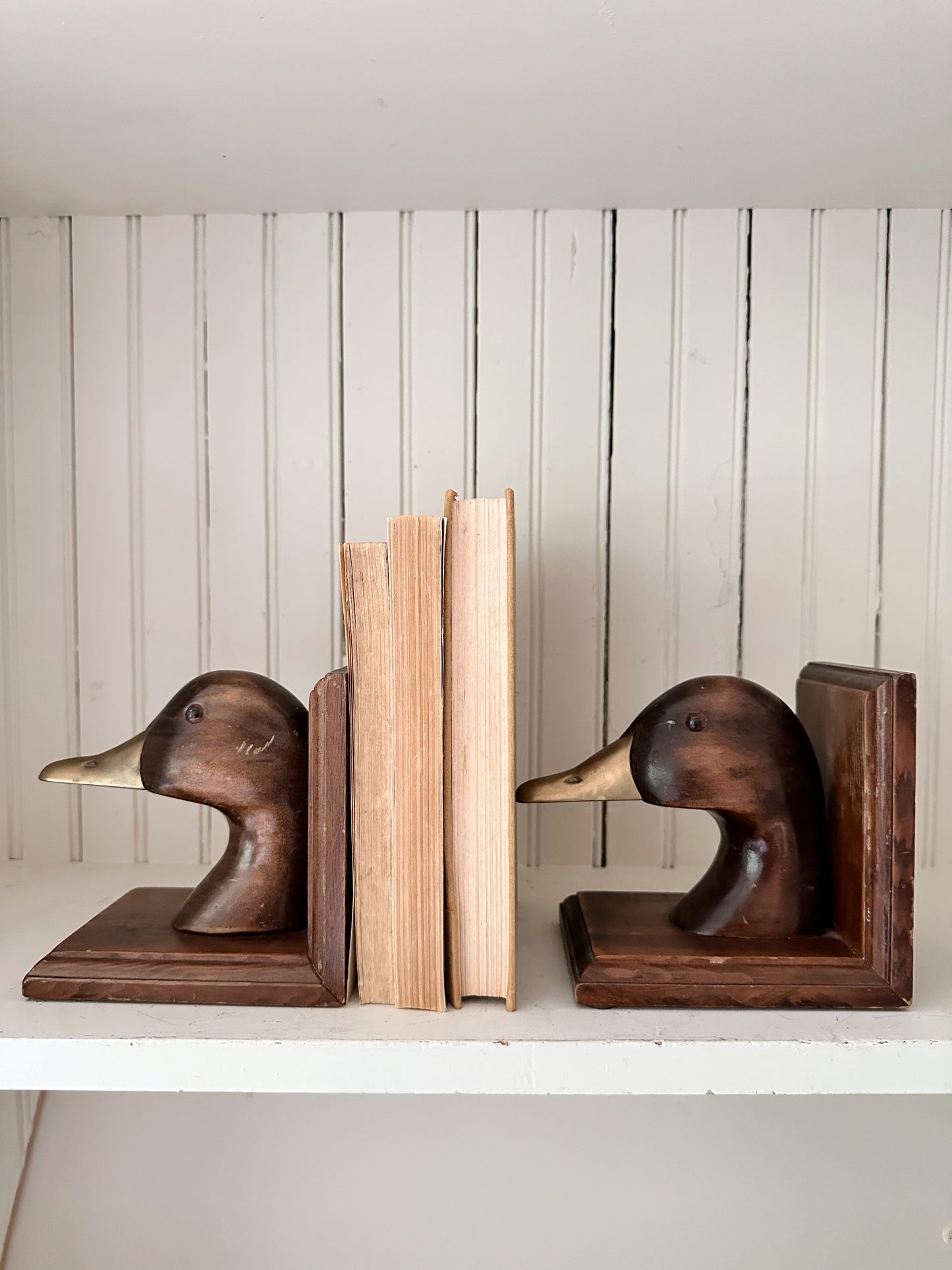 Vintage Duck Bookends