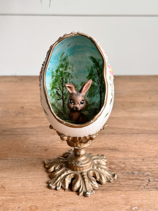 Beautiful Vintage Egg on a Pedestal