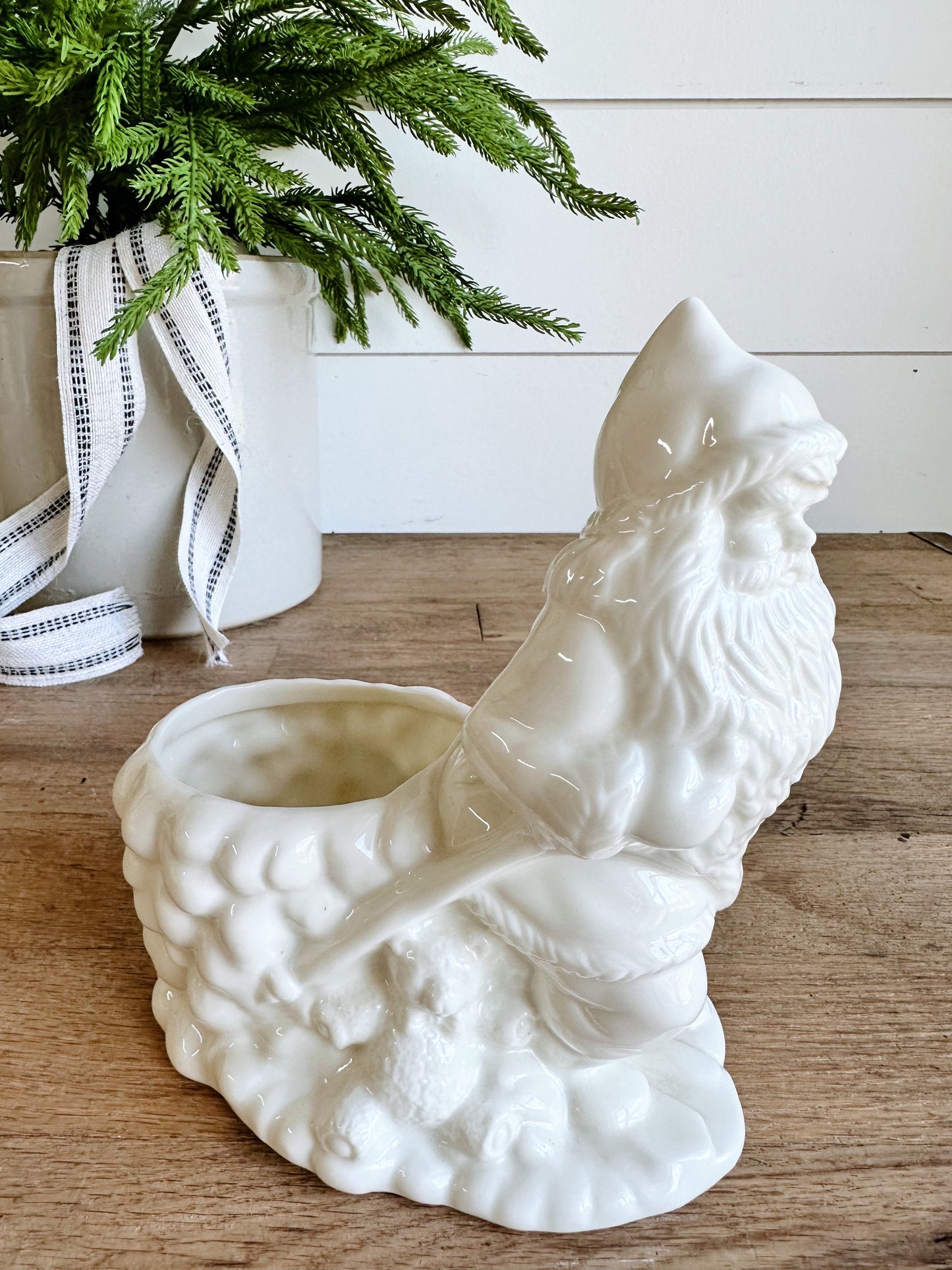 You Choose the Scent - Santa Planter Vintage Vessel Candle