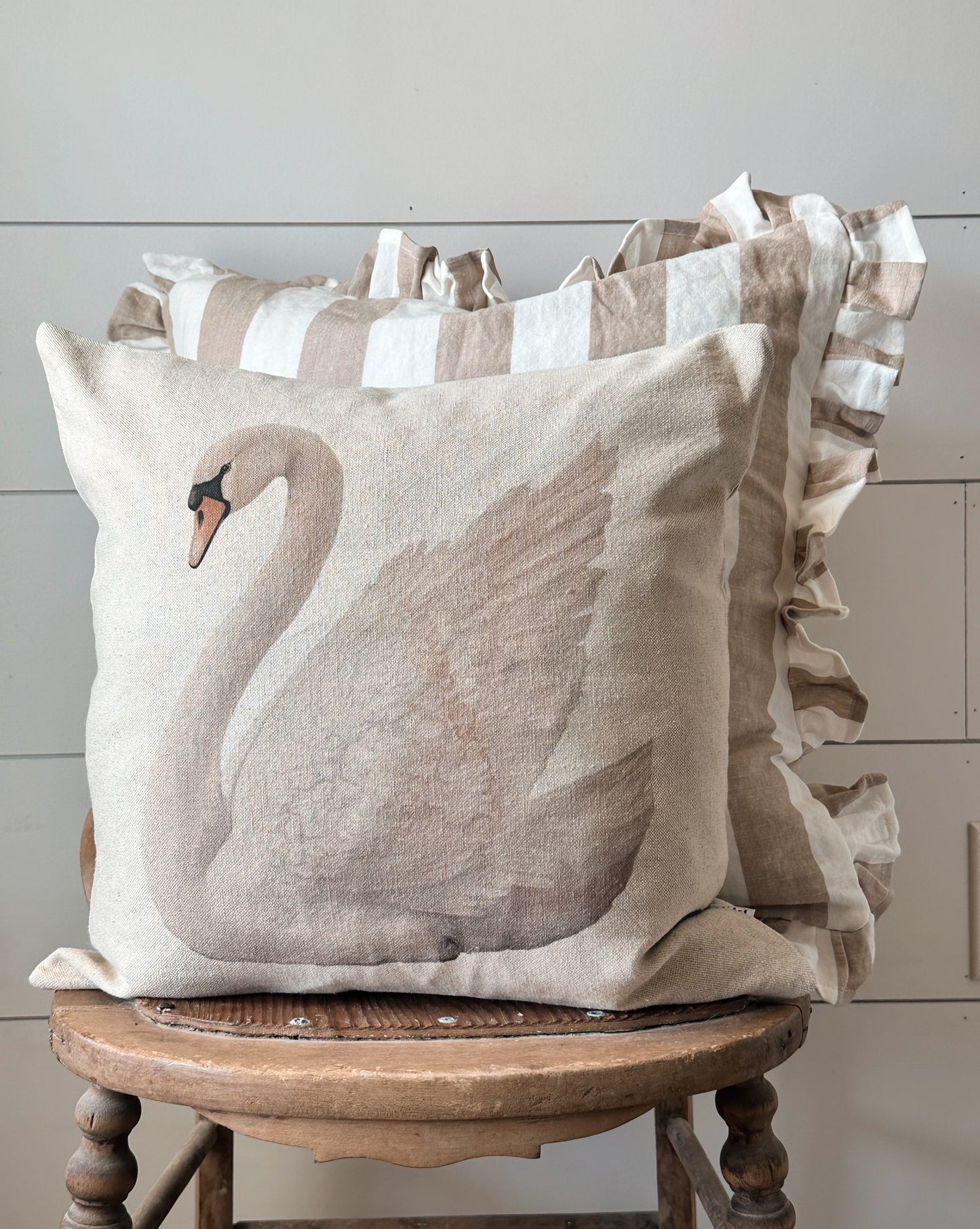 Graceful Swan Pillow Cover
