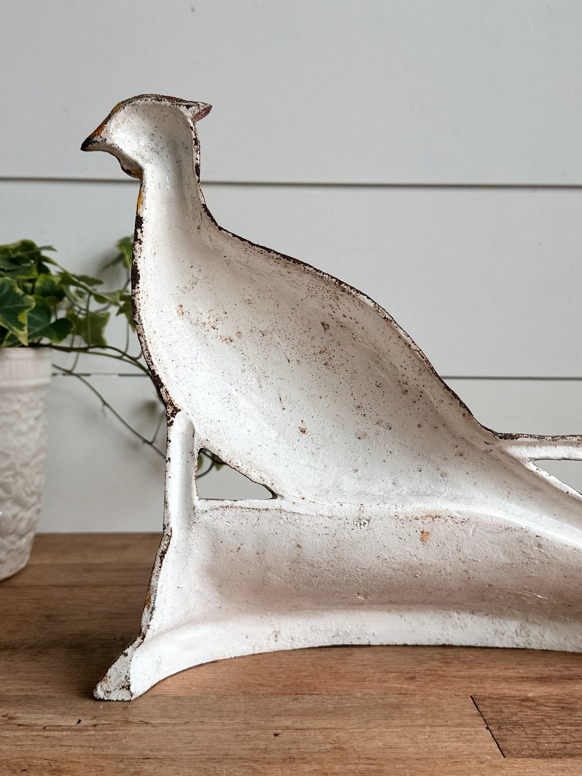 Vintage Cast Iron Pheasant Door Stop