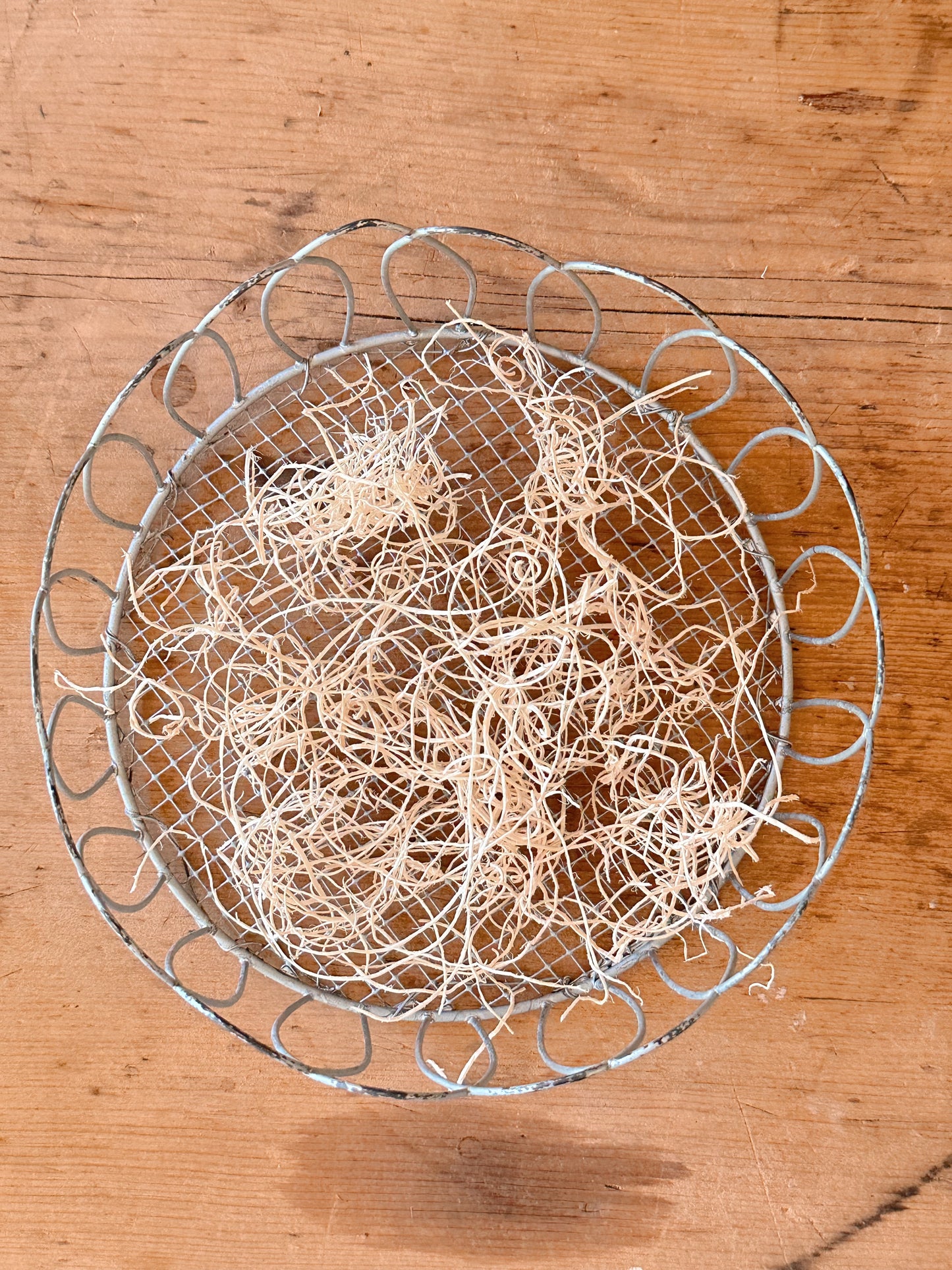 Vintage Metal Wire Basket