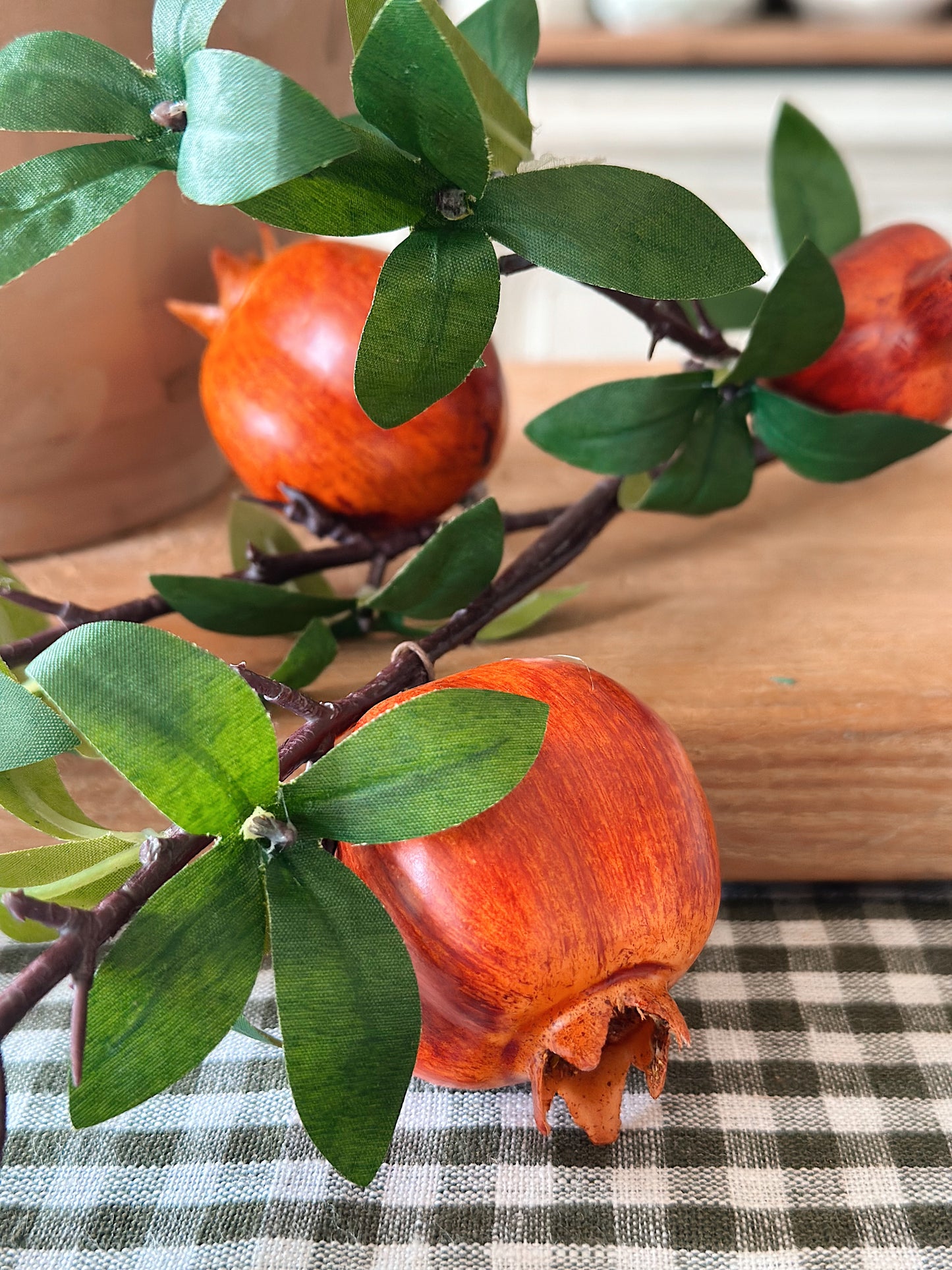 Bundle of Faux Pomegranate Stems