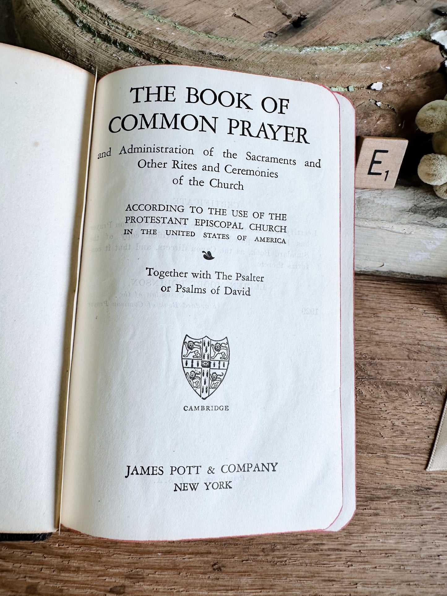 1929 Vintage Prayer Book