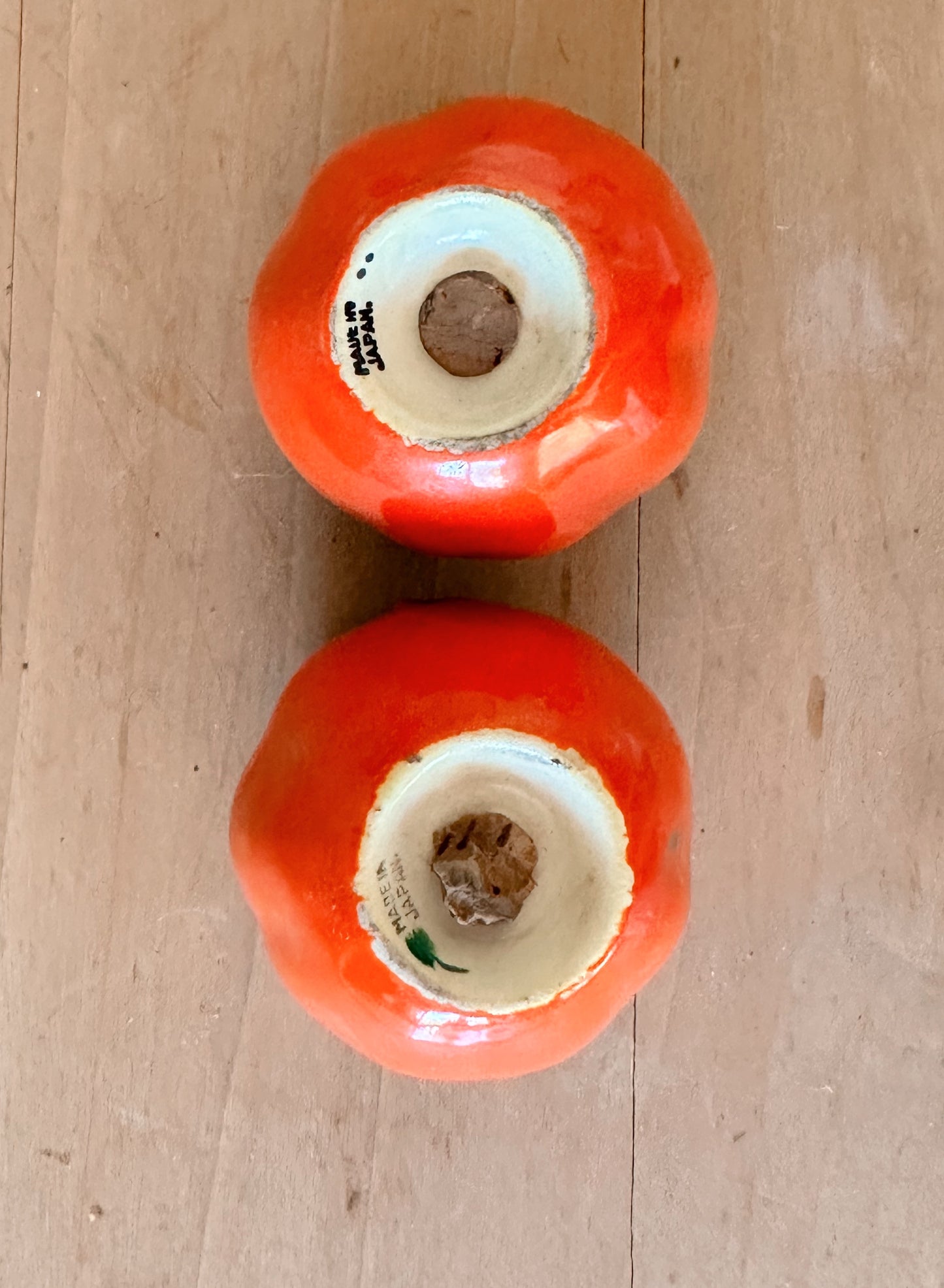 Vintage Tomato Salt & Pepper Shakers (Japan)