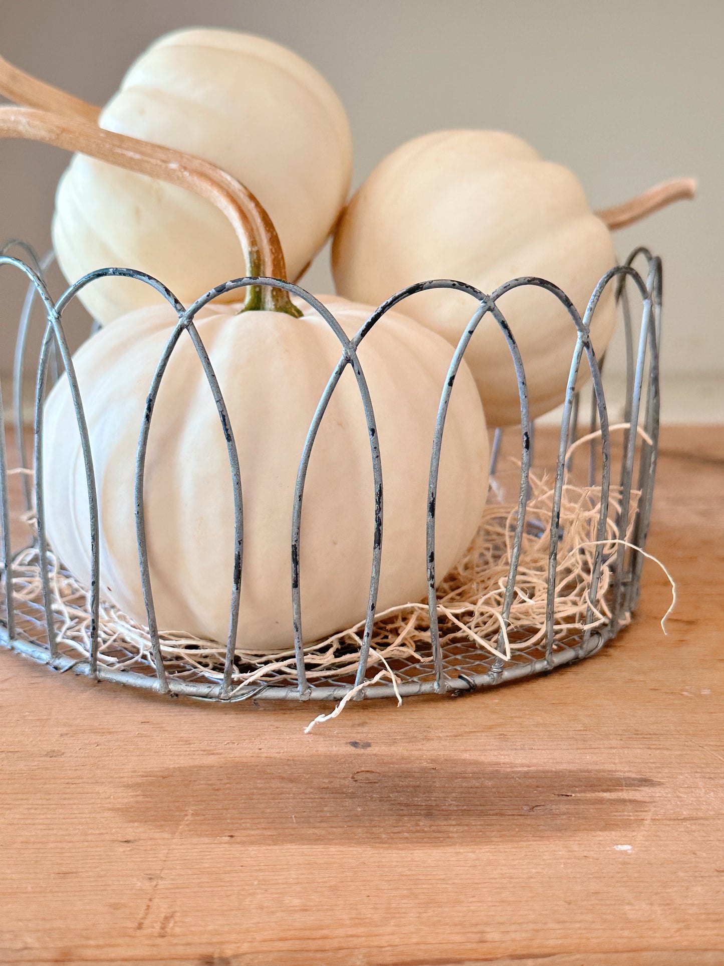 Vintage Metal Wire Basket