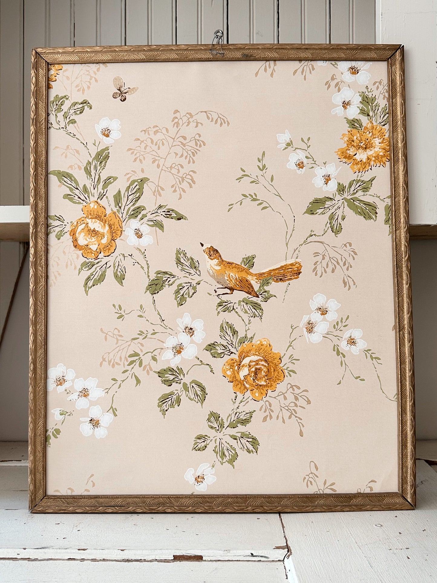 Framed Vintage Wallpaper