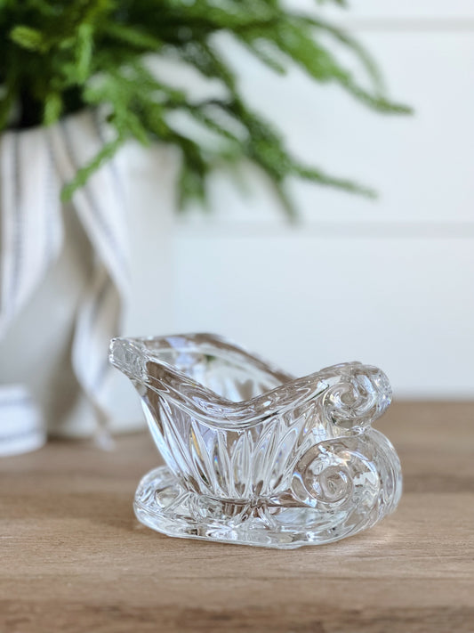 You Choose the Scent - Glass Sleigh Vintage Vessel Candle