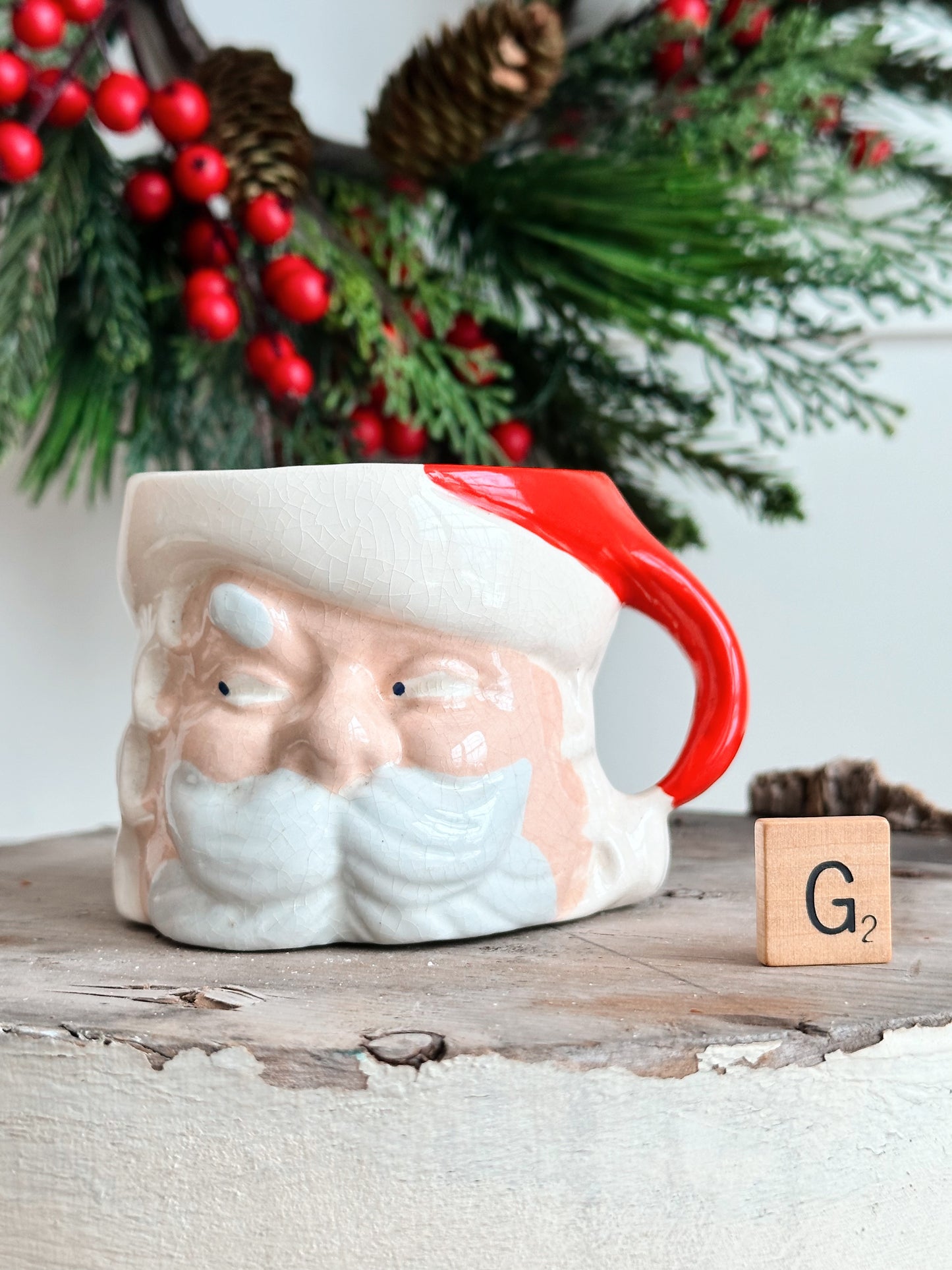 Vintage Santa Mug