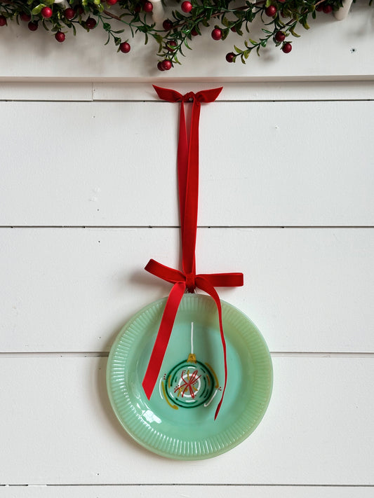 Hand Painted Vintage Jadeite