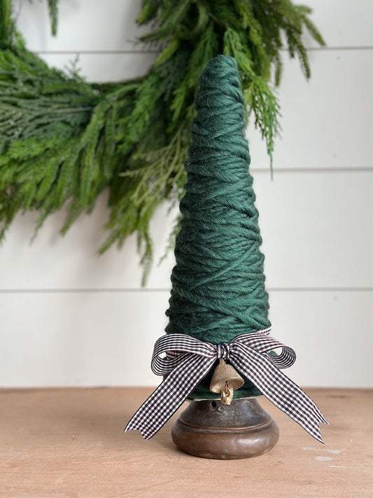 Vintage Brass Bottom Yarn Tree