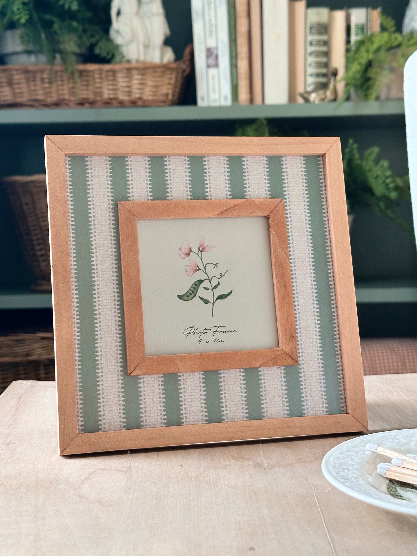Cottage Stripes Picture Frame