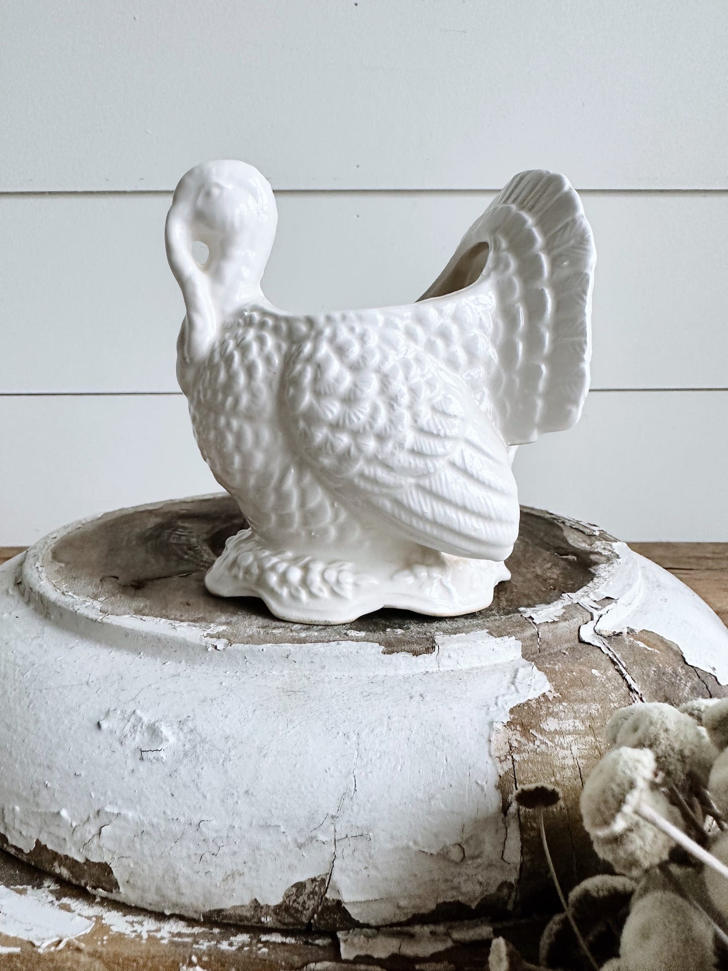 Sweet Little Vintage Turkey Planter