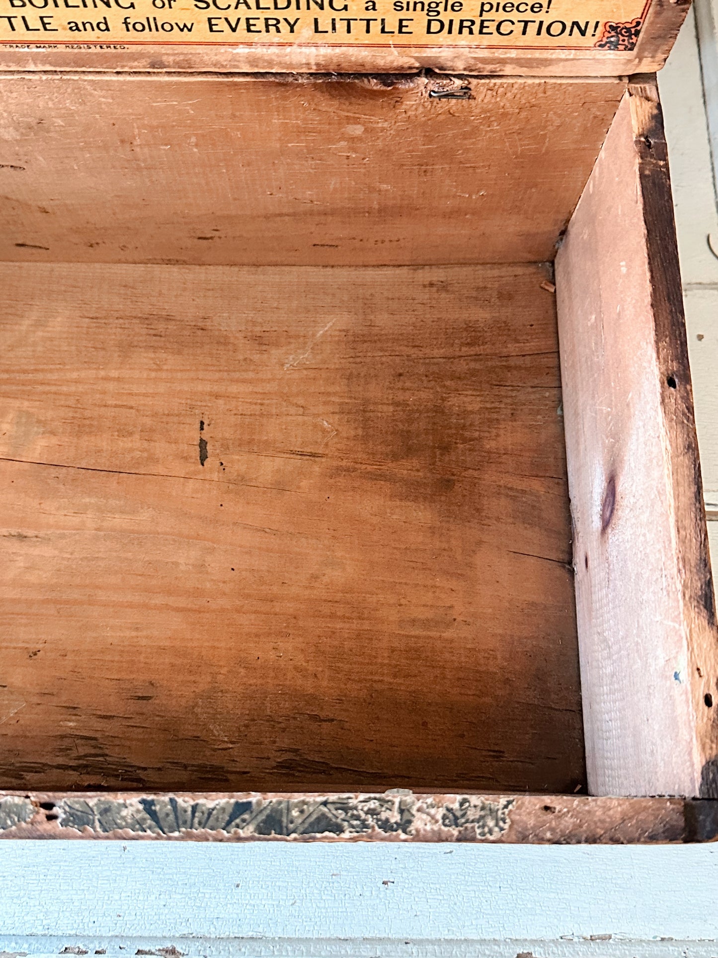 Late 1800s Antique Wood Frank Siddalls Soap Box