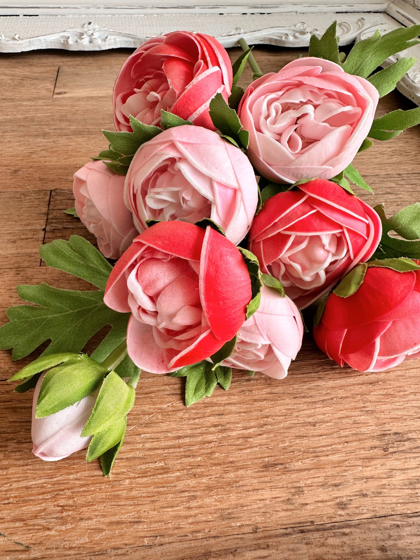 Real Touch Ranunculus Bundle, Pink