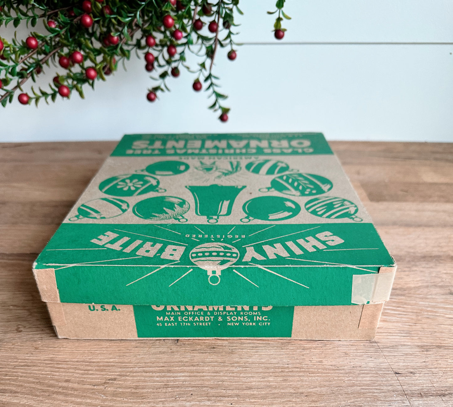 Box of Vintage Shiny Brites