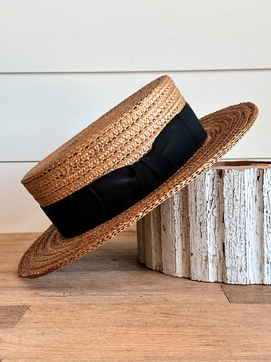 Vintage Woven Hat, Adam, Sea Breeze