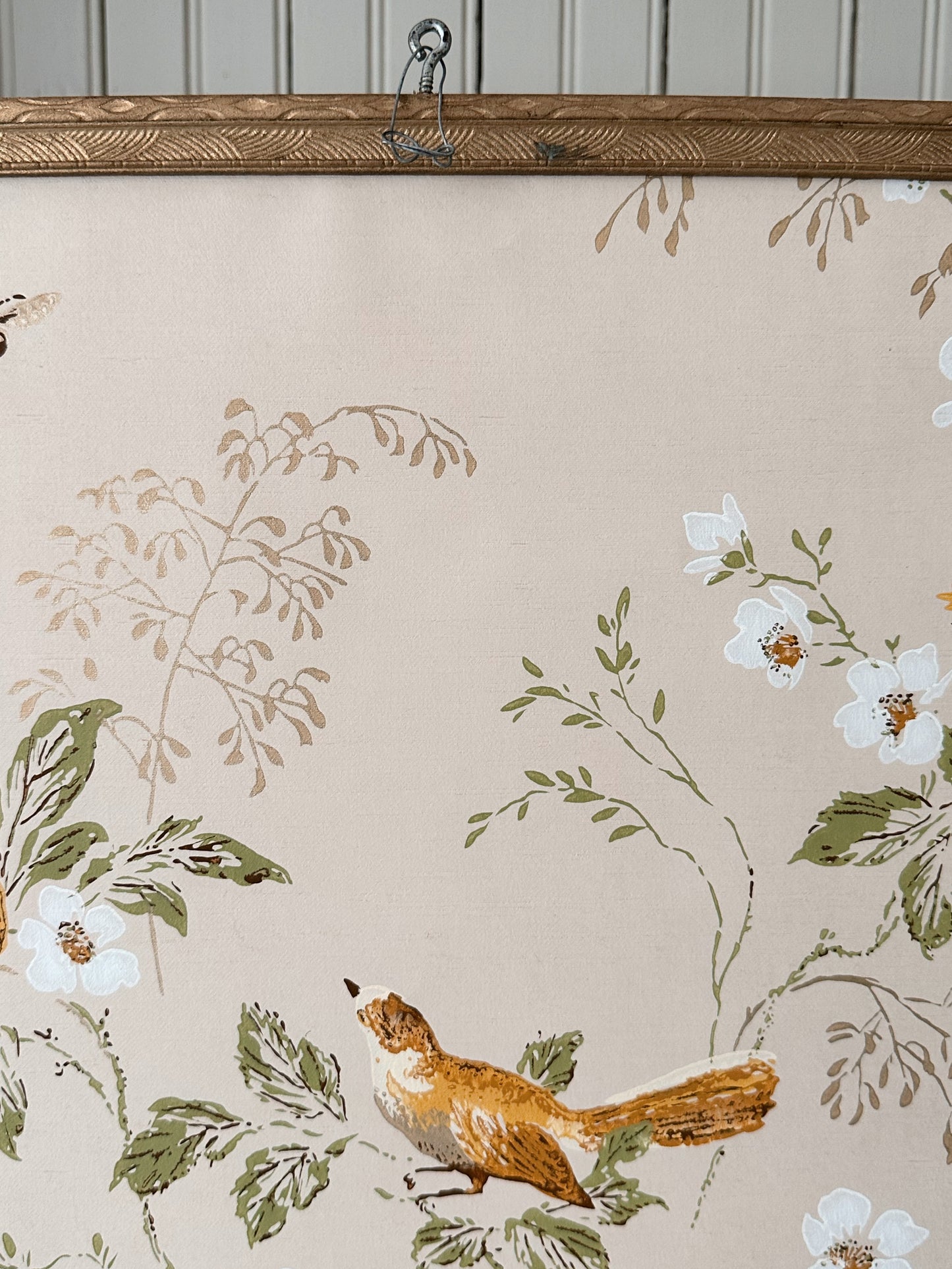 Framed Vintage Wallpaper