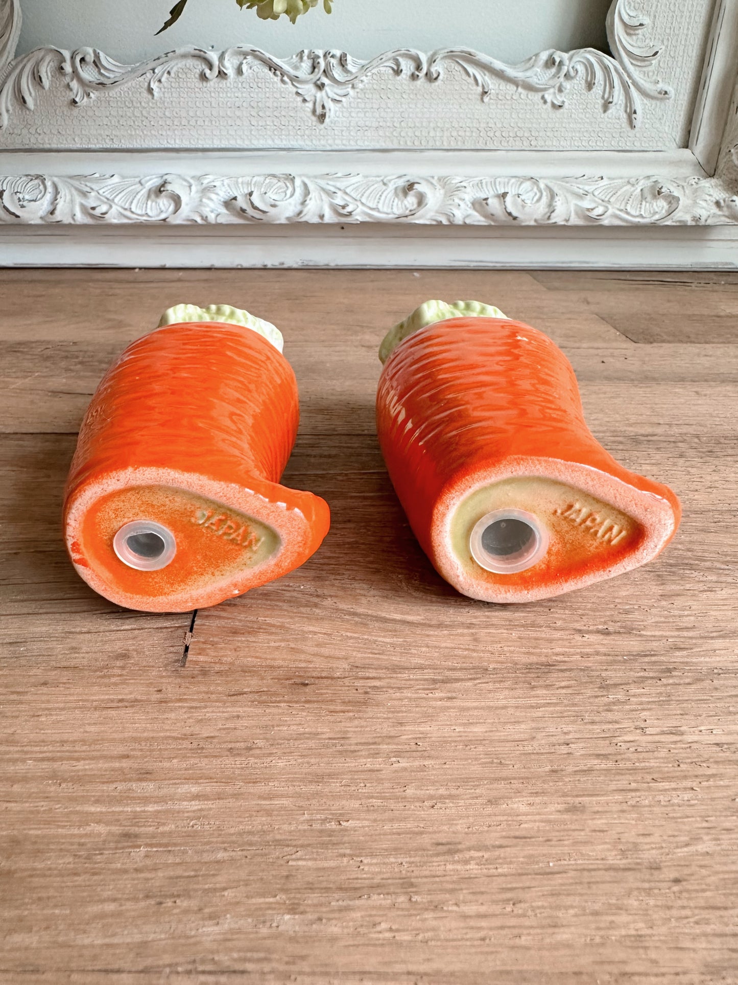 Vintage Carrot Salt & Pepper Shakers