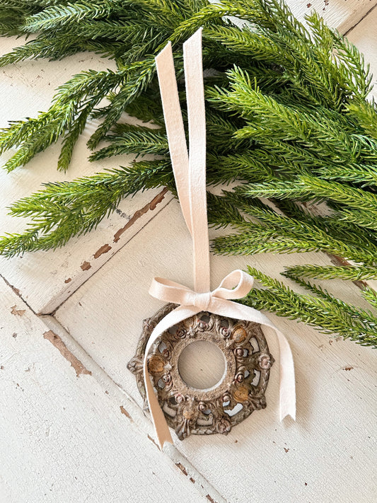 Vintage Salvaged Wreath Ornament