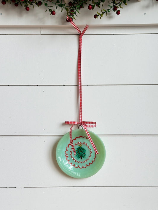 Hand Painted Vintage Jadeite