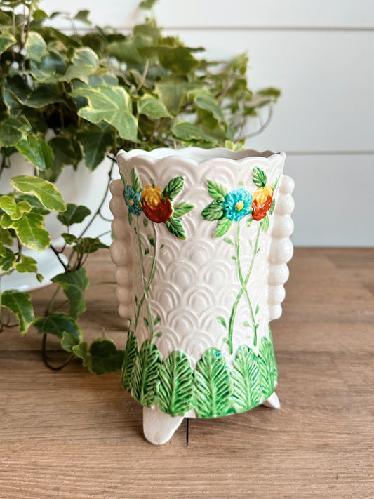 Vintage Spring Footed Vase (Japan)