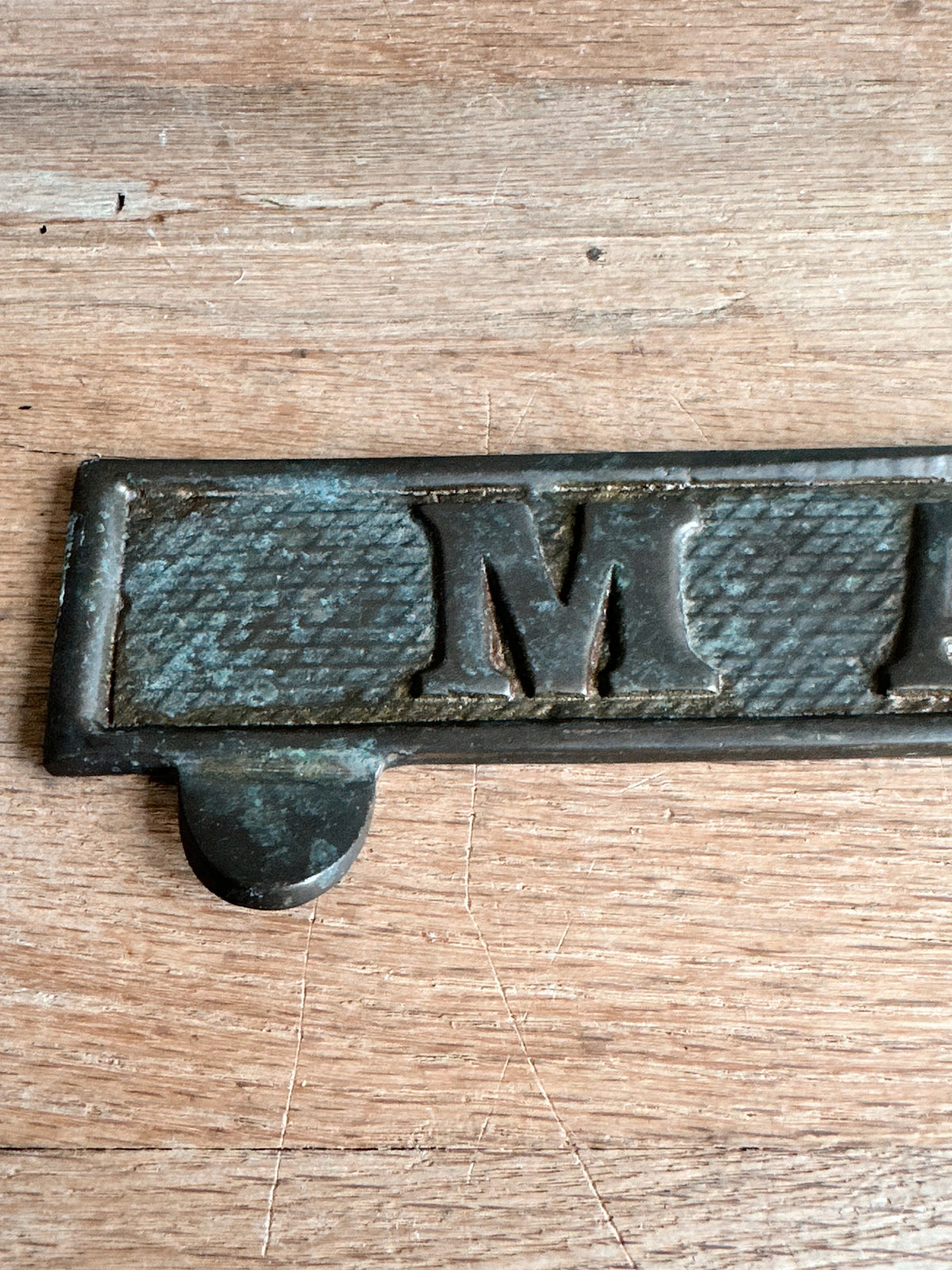 Vintage Cast Metal MAIL Slot Flap