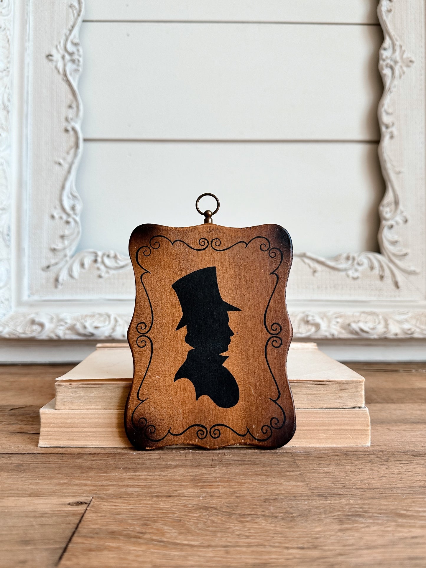 Vintage Silhouette Plaque