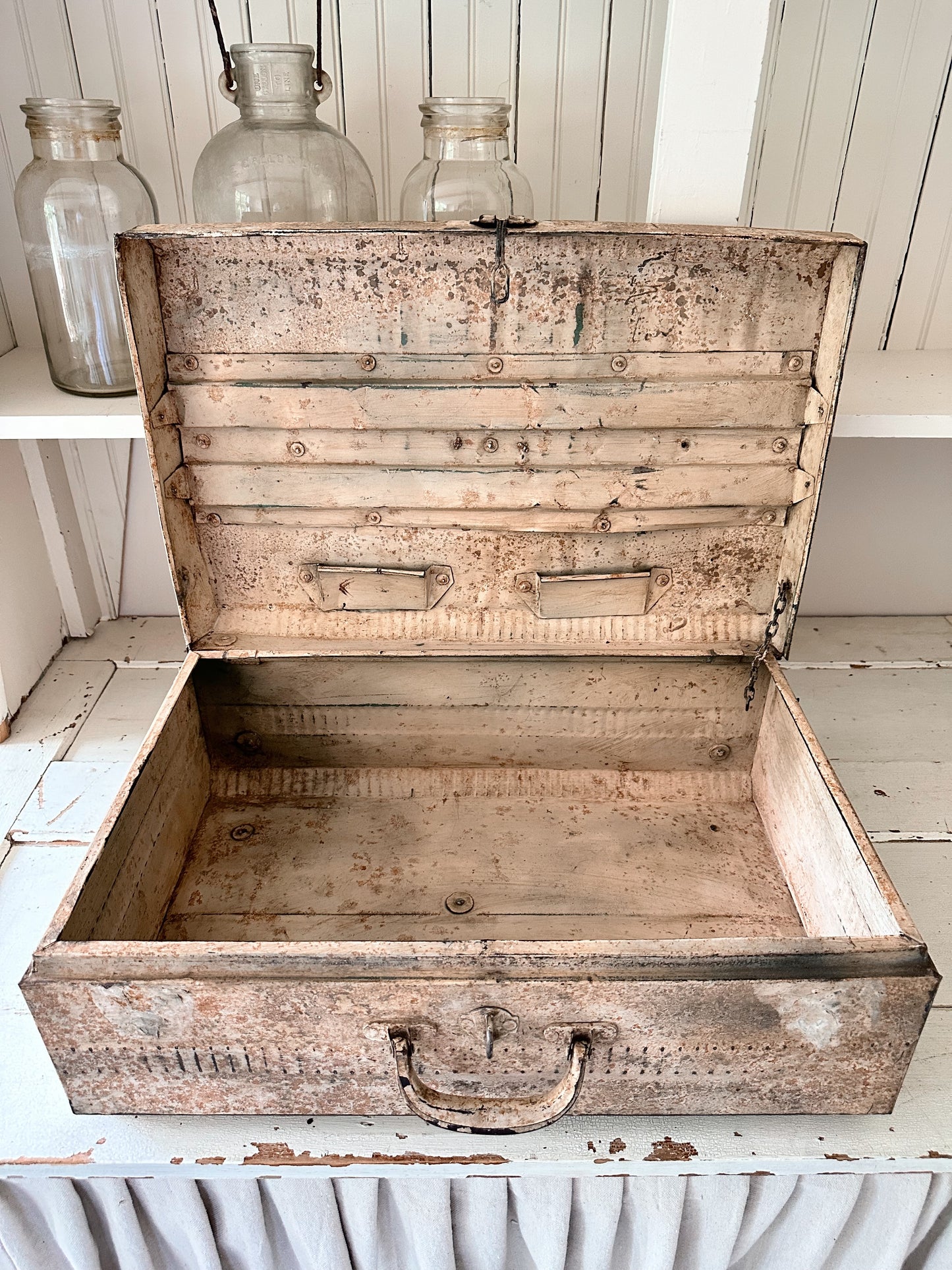 Beautiful Old Metal Trunk