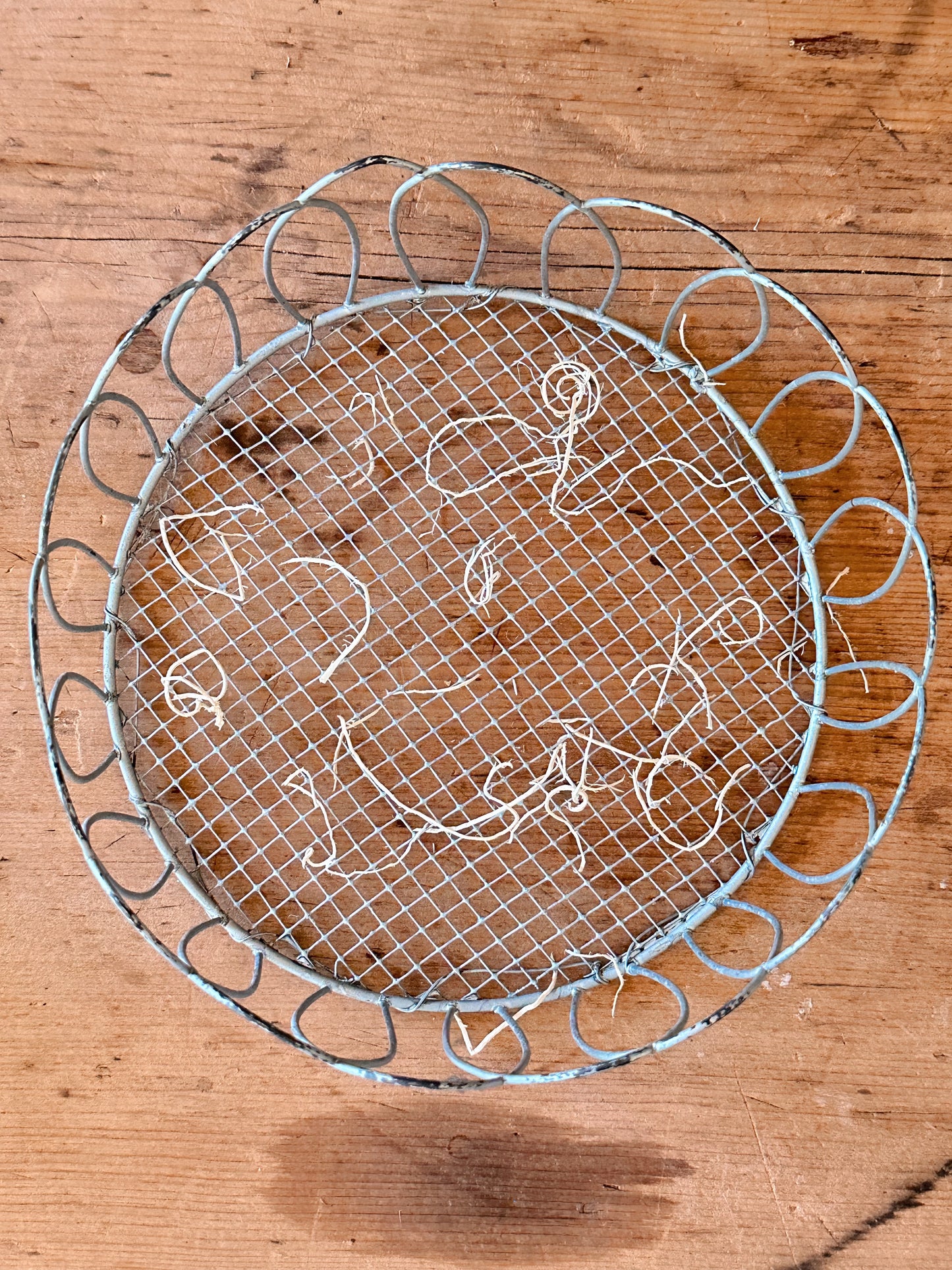 Vintage Metal Wire Basket