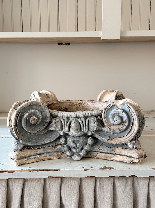 Beautiful Antique Plaster Capital