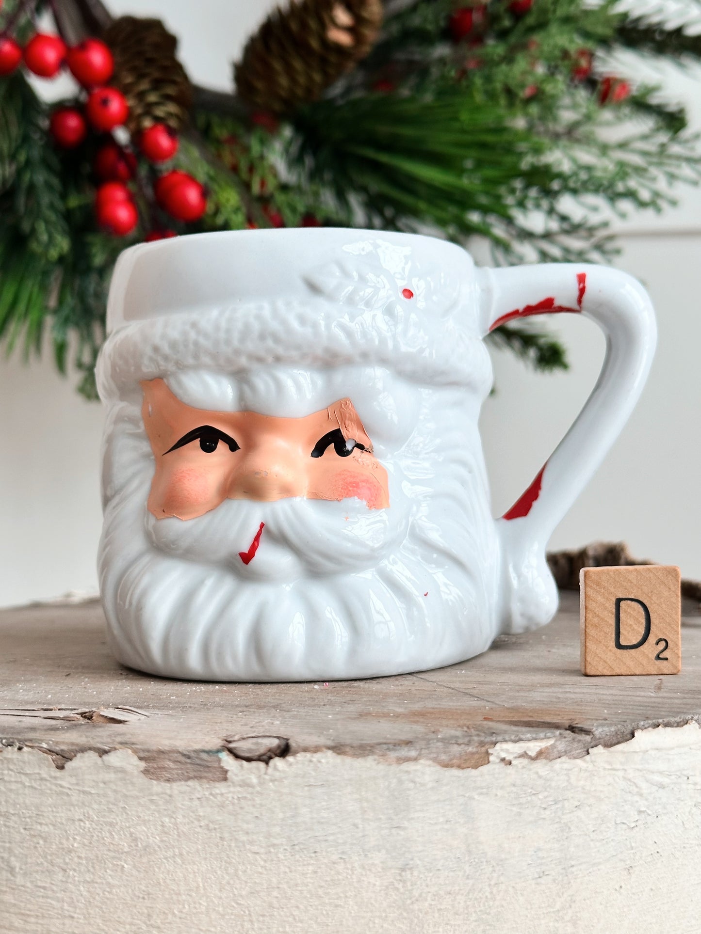 Vintage Santa Mug