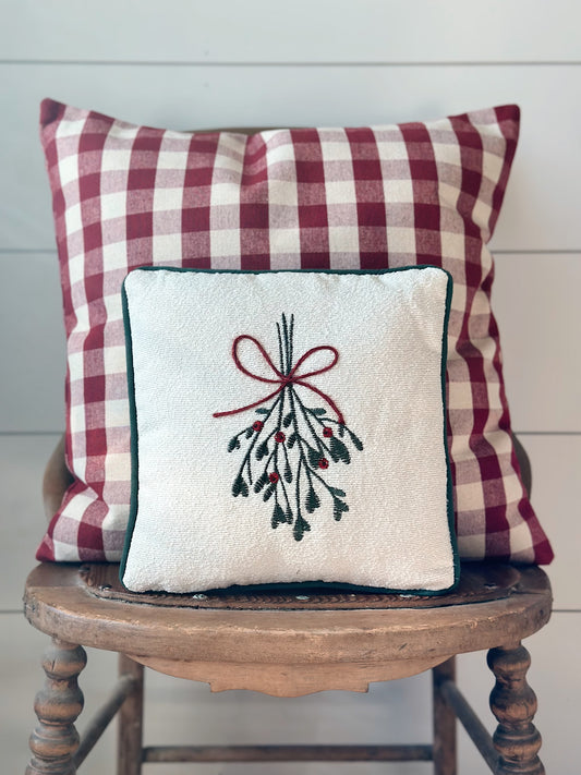 Petite Mistletoe Pillow