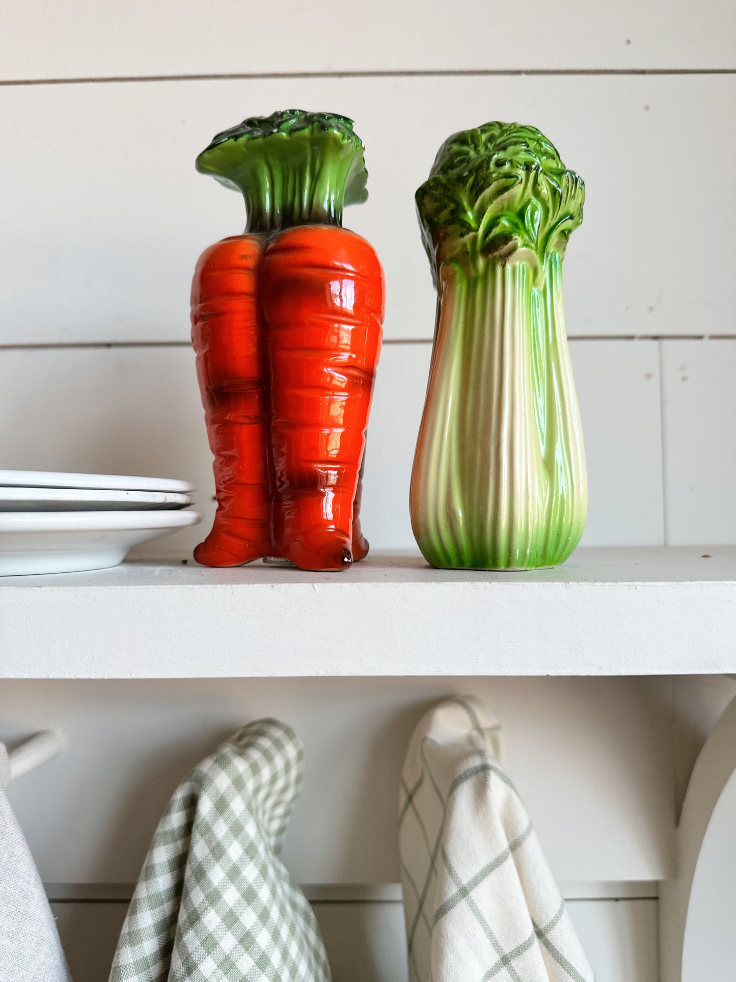 Vintage Carrot & Celery Salt and Pepper Shakers