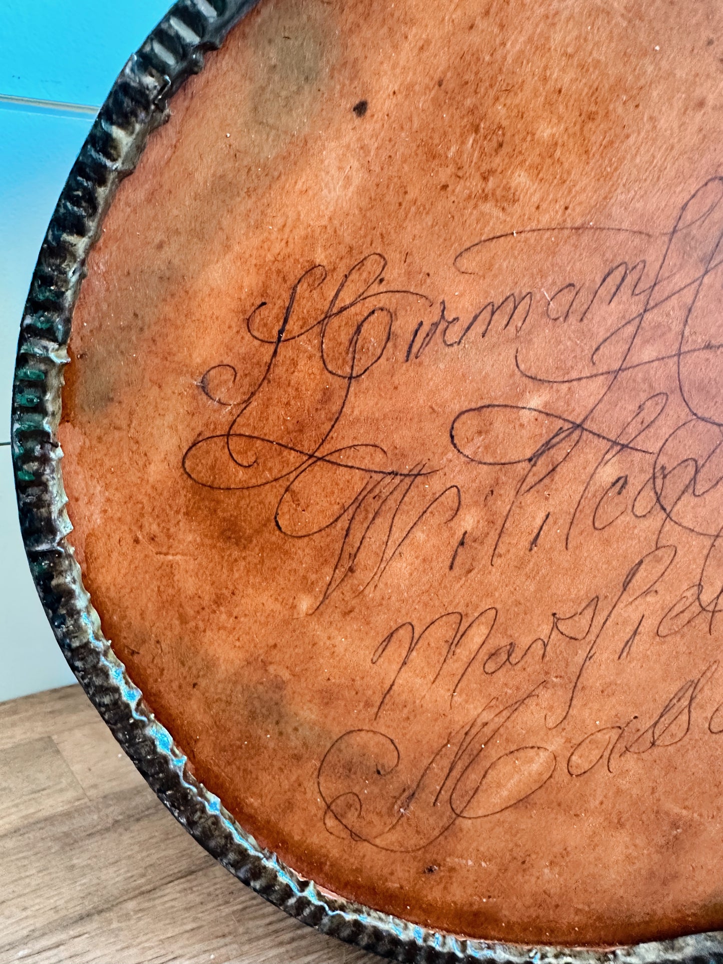 Vintage Hand Painted Berry Bucket